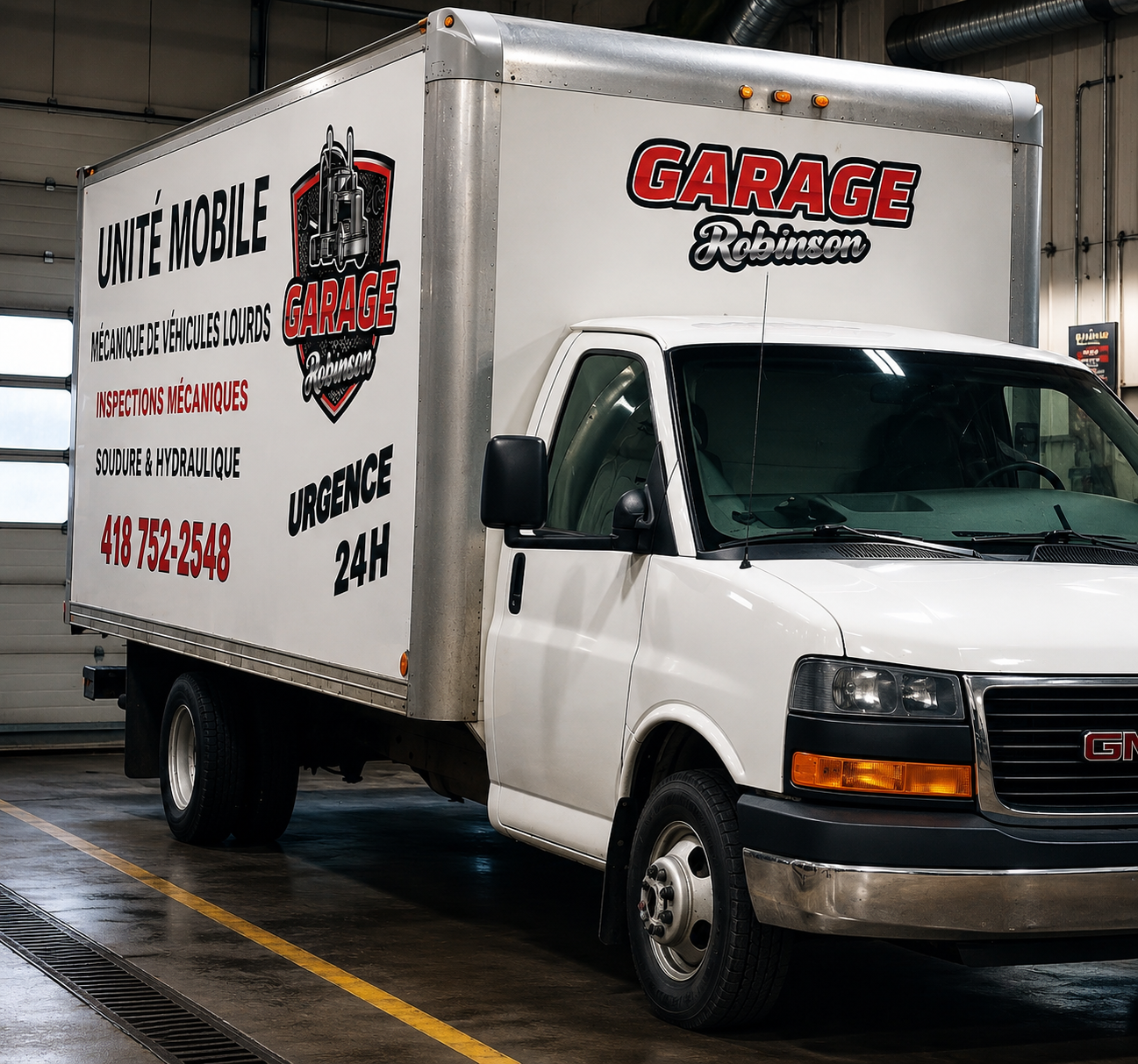 Unité mobile Garage Robinson pour dépannage routier